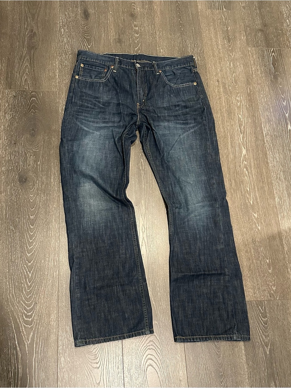 Levi's 527 Boot Cut Men’s Dark Blue Jeans western Denim Work wear size 36x32